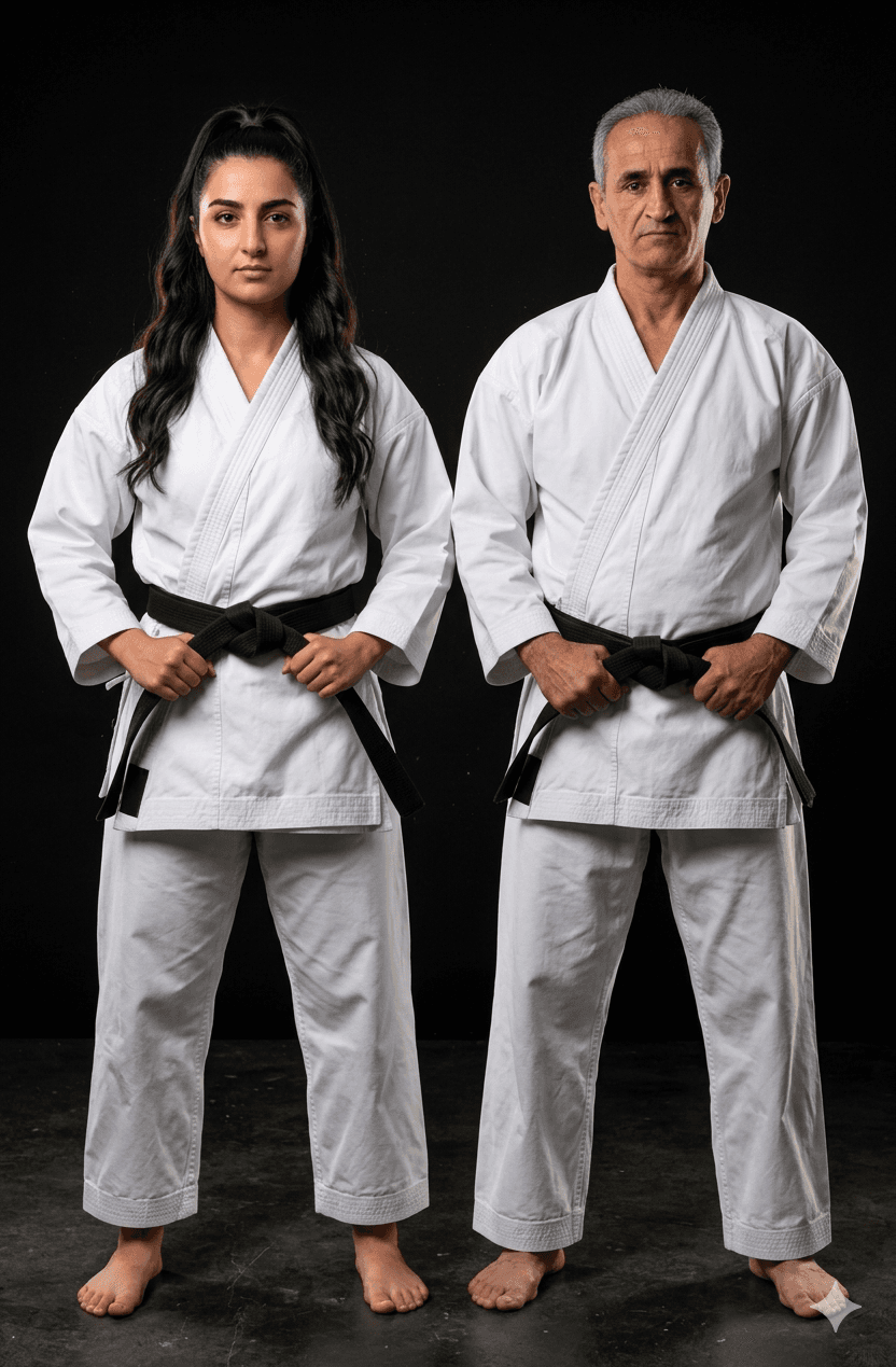 Sensei Behzad Yaghoubian and Sensei Homa Yaghoubian — International Karate Champions, Istanbul